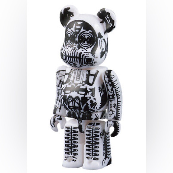 bearbrick Other - Medicom Bearbrick Series 35 Black & White Cyborg 100%